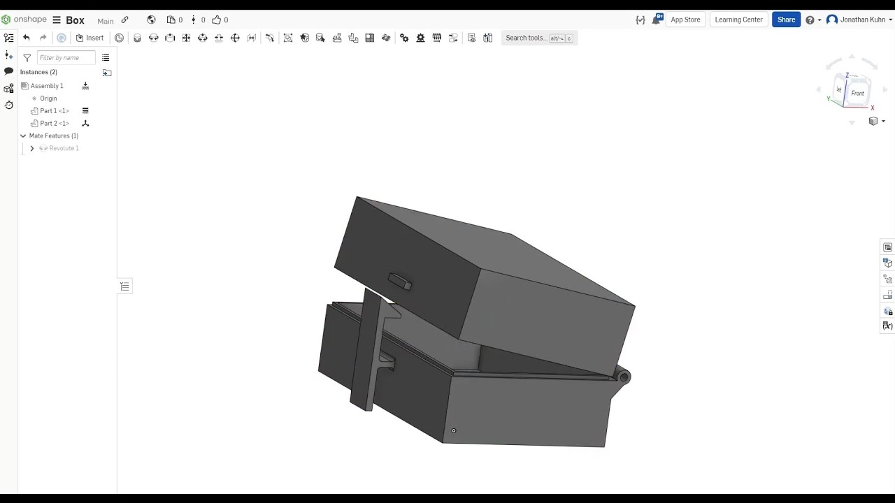 Onshape Tutorial | 3D printable Box with lid #onshape