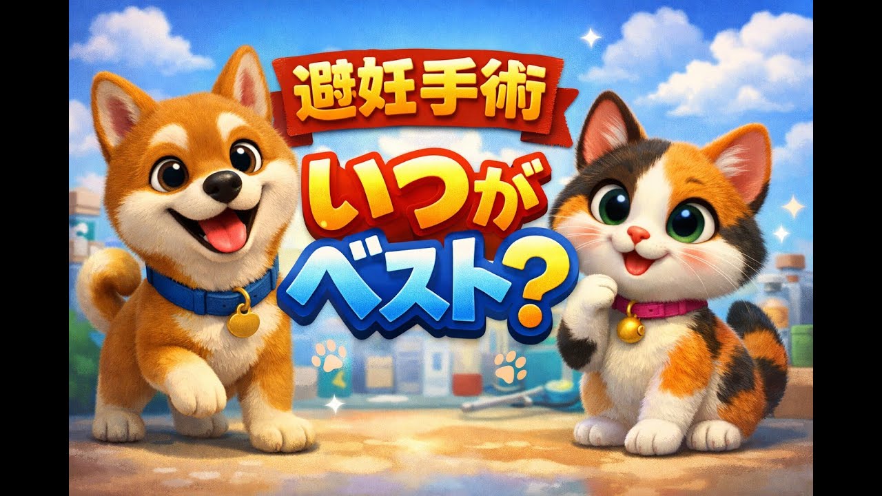 避妊手術はいつがベスト？｜犬猫の最適な時期と月齢