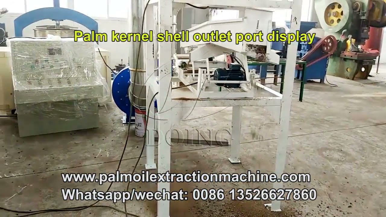 Palm kernel nut cracker and separator working video