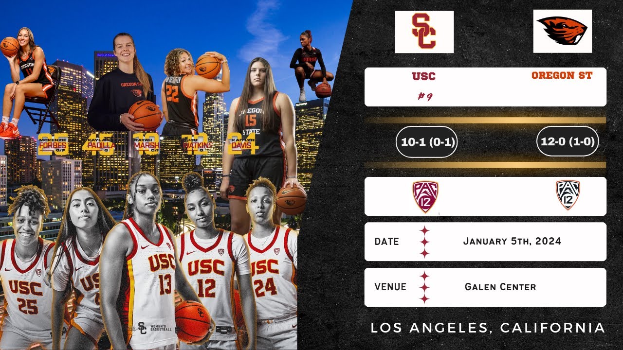No. 9 USC vs Oregon State | Pac-12 | 1.5.24