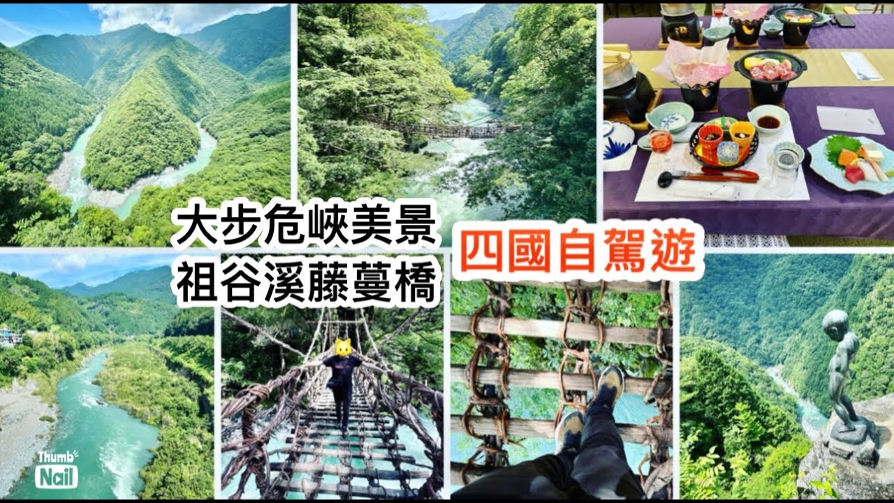 四國自駕遊 大步危峽 ｜ 祖谷藤蔓橋 一步一驚心的行人橋 大步危遊覽船停航 仍可遠觀壯麗山脈溪谷 ｜ 祖谷溪小便小僧 媲美比利時的尿尿小童 《醉男日本東瀛遊》