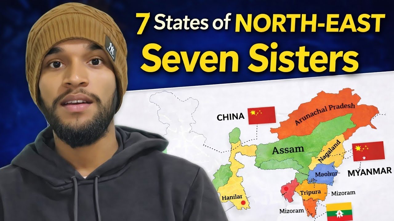 पूर्वी भारत के सात राज्य | Seven Eastern states of india | #AkashEdge #geography 