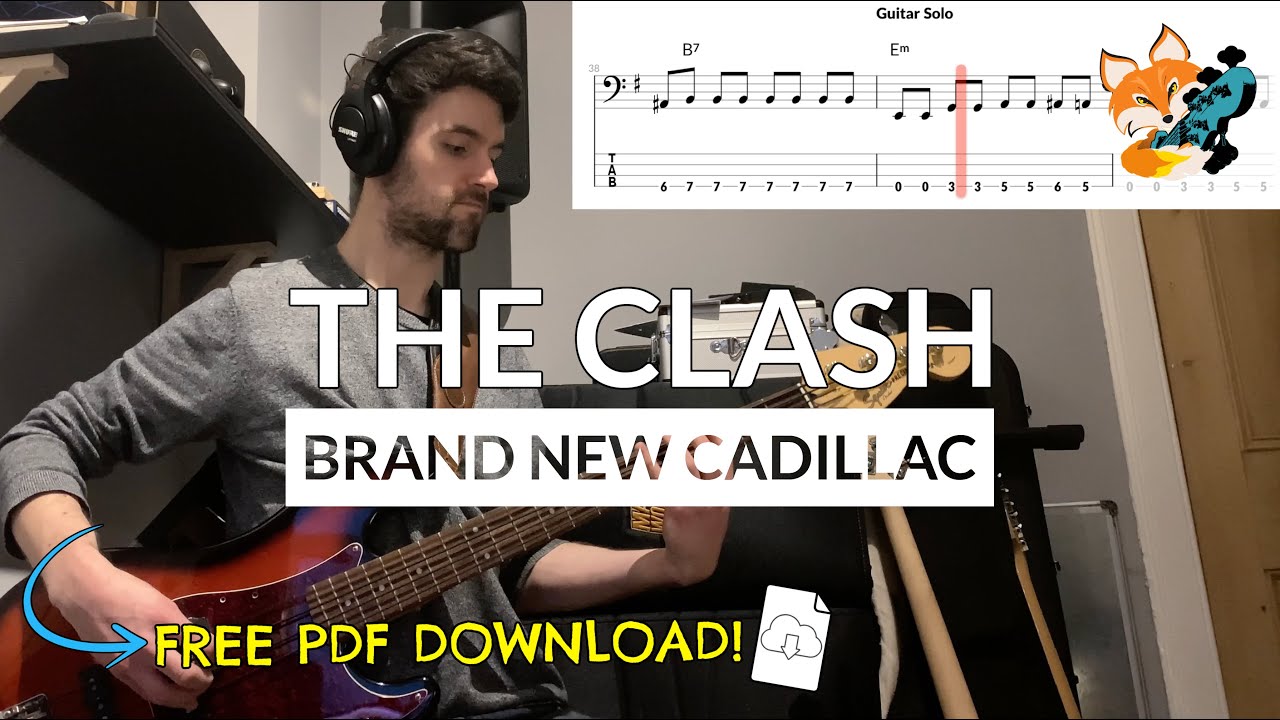 The Clash - Brand New Cadillac (Bass Cover) | Bass TAB Download
