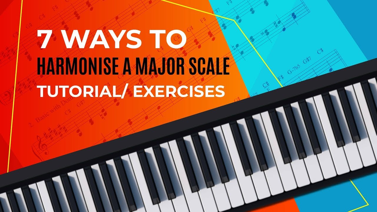 7  'Dope' ways to harmonise a Major scale tutorial/ exercises  with spanish subtitles
