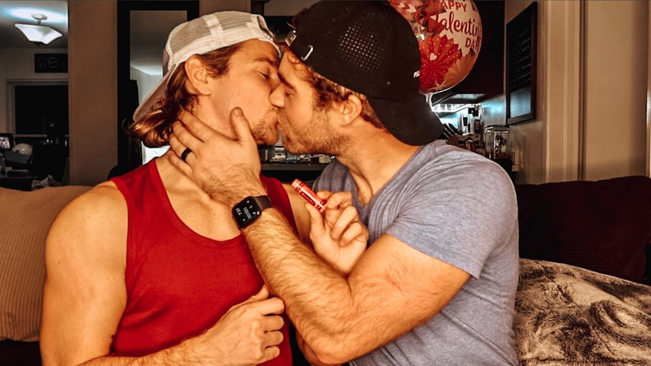THE CHAPSTICK CHALLENGE AKA Two Dudes Kissing Pt 2 (Husbands Edition) | PK & Mike