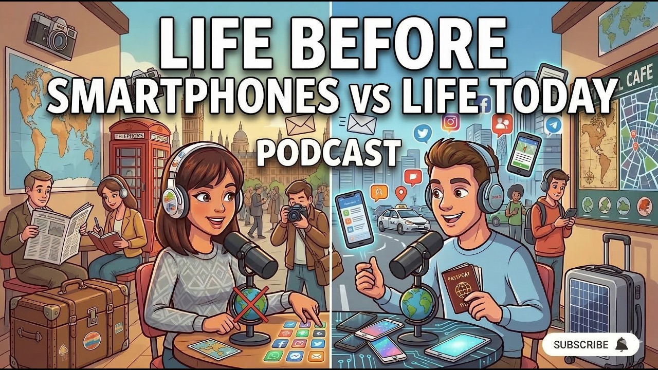 Learn English from Easy Conversation | Before And After Smartphones | Learn with Real Conversations