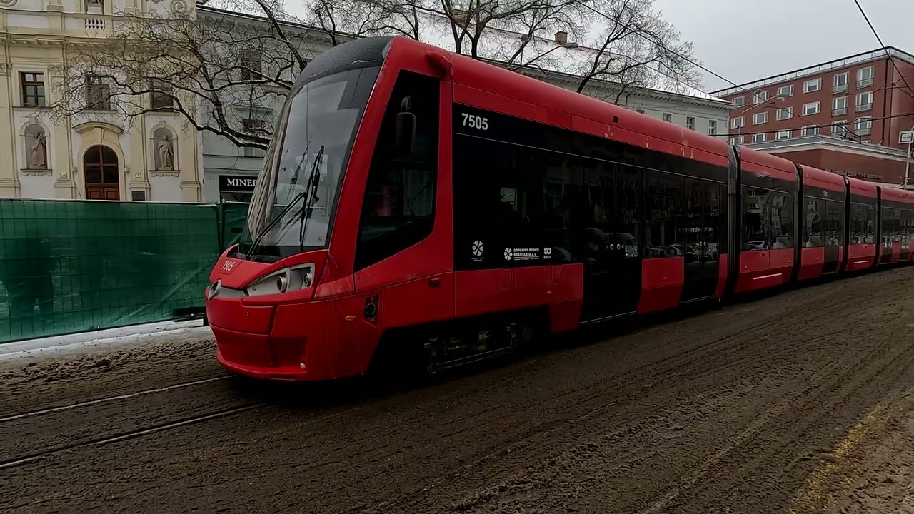 Dnešný odklon trate električky č.1  v Bratislave 13.1.2026