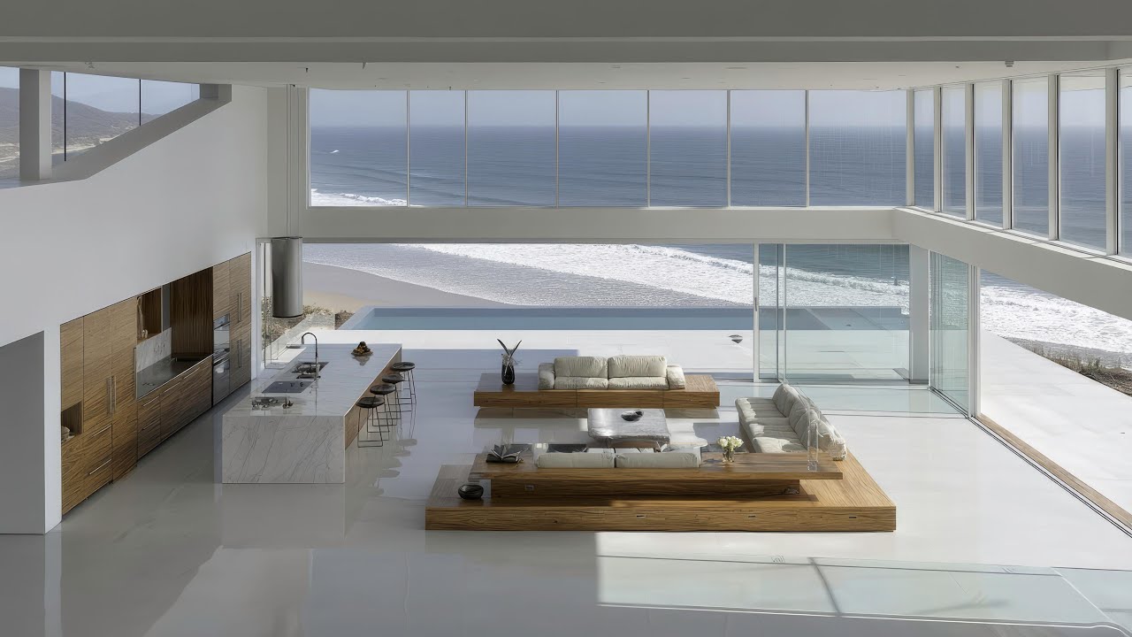 Stunning Open Floor Plan Modern Beach House Design Ideas with Jaw-Dropping Ocean Views!