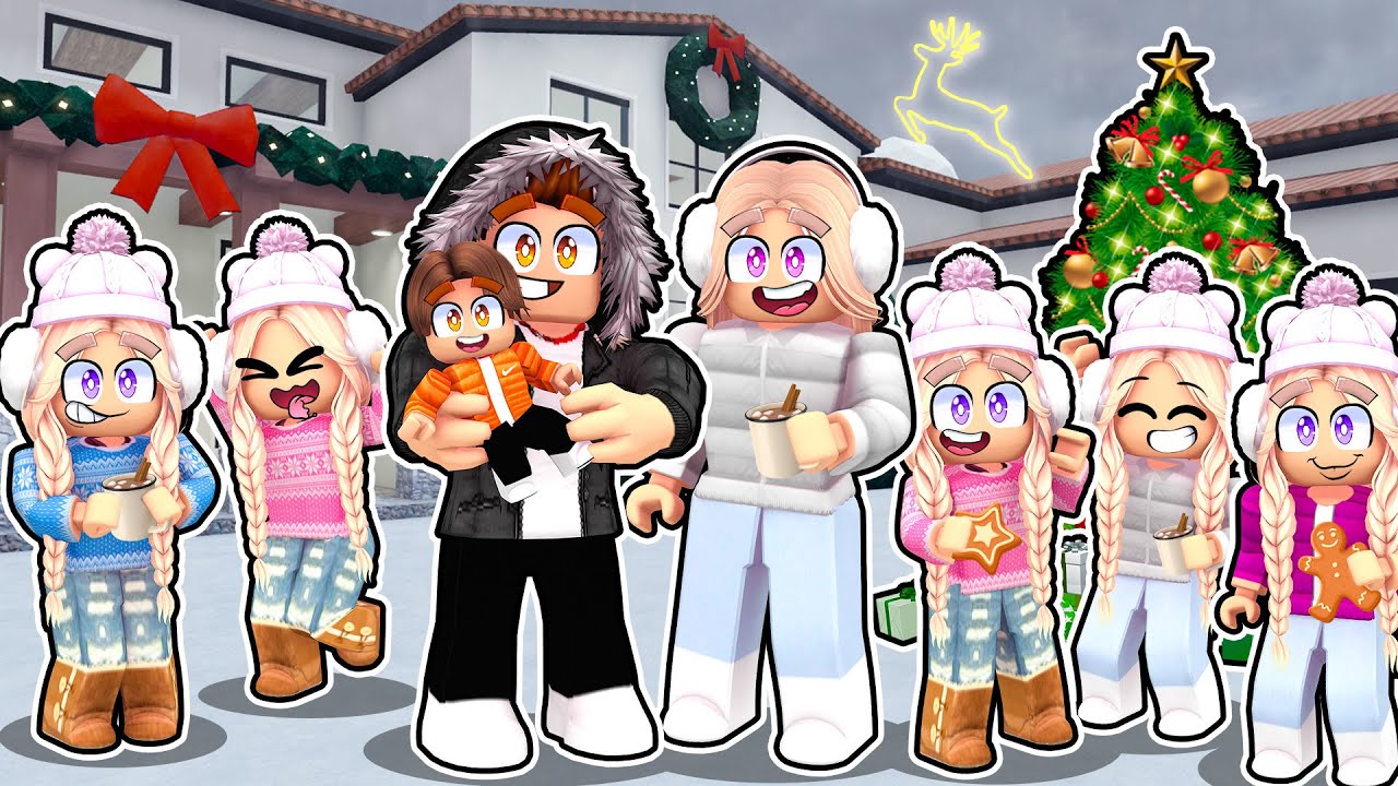 PIĘCIORACZKI i PATI DEKORUJĄ DOM NA ŚWIĘTA na BERRY AVENUE w ROBLOX! 🎄