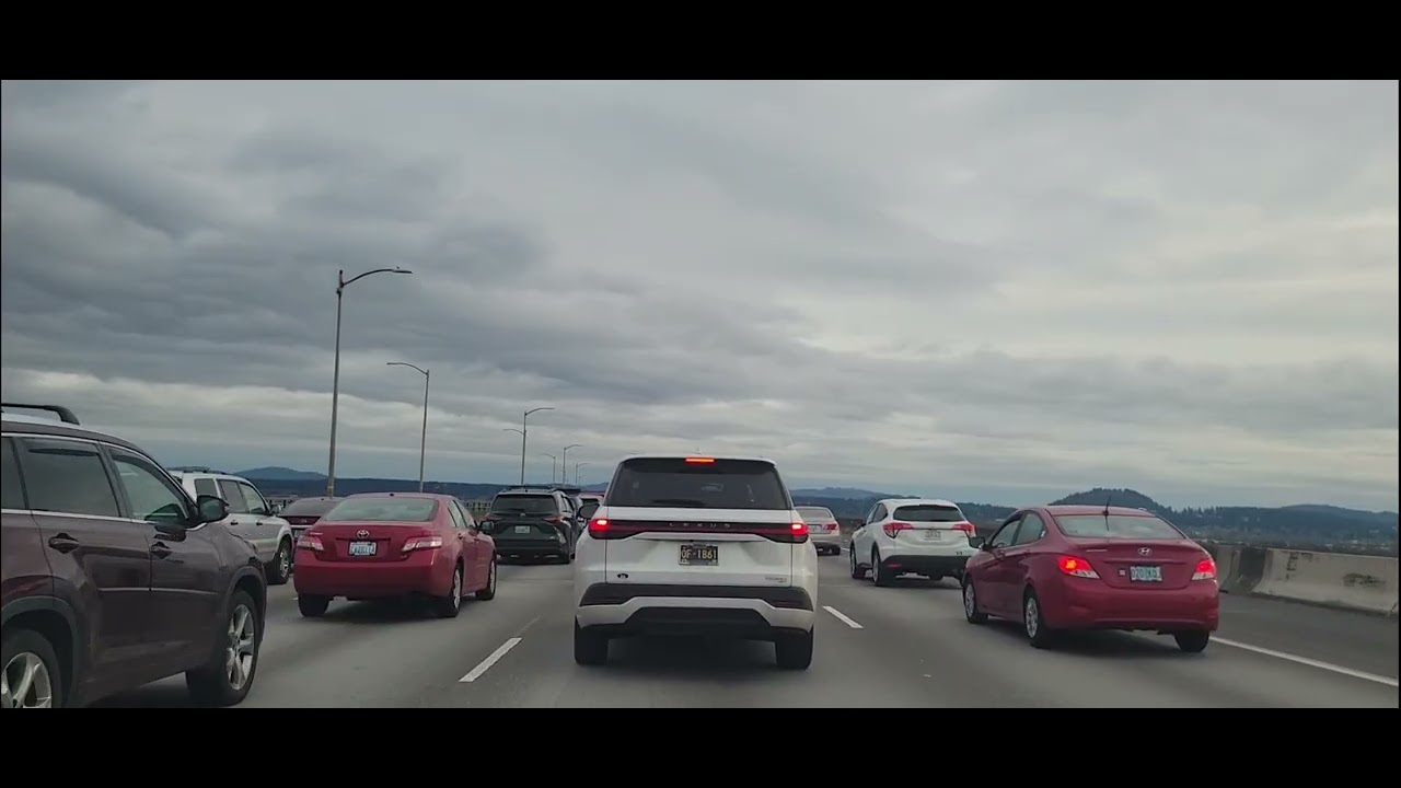  The traffic was terrible 