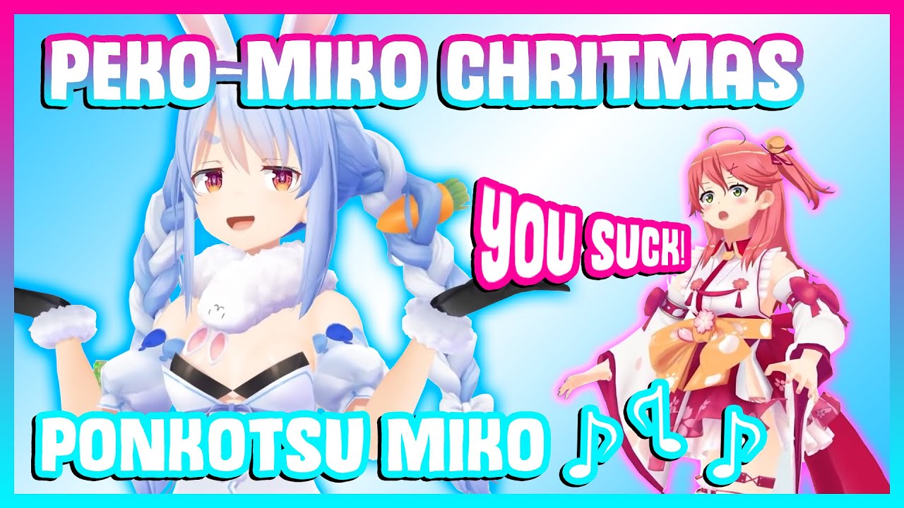 Pekora made fun of Miko's Original Song 