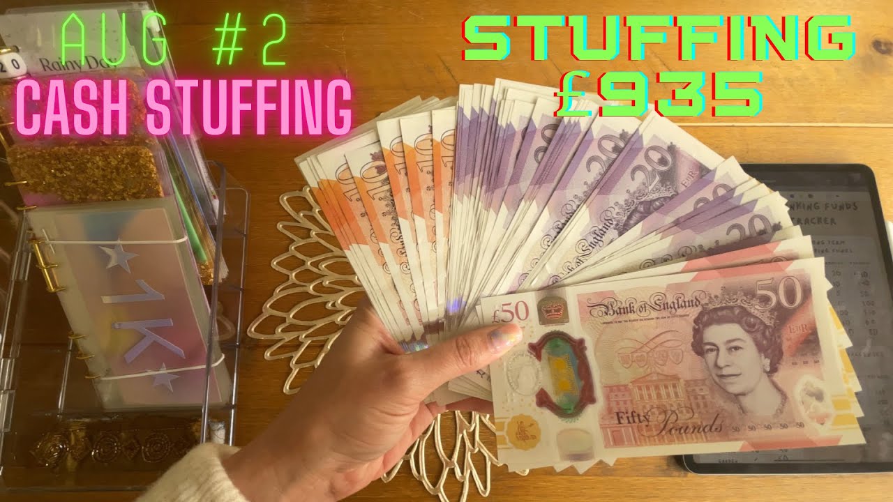 AUGUST #2 CASH ENVELOPE STUFFING | STUFFING £935 | CASH WALLETS & SINKING FUNDS | UK CASH STUFFING