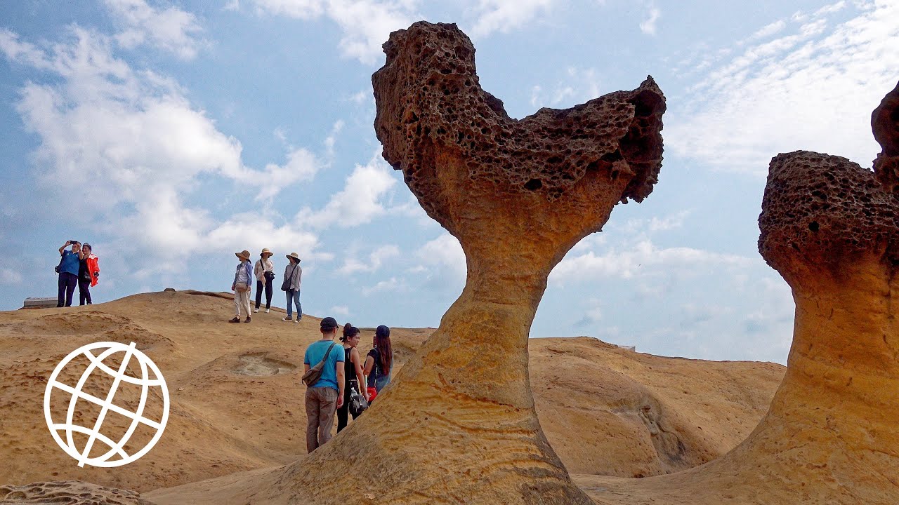Yehliu Geopark, Taiwan  [Amazing Places 4K]