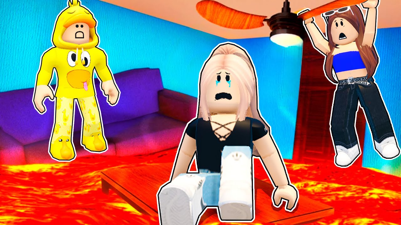 MI FAN LOCA JUEGA EL SUELO ES LAVA POR PRIMERA VEZ EN ROBLOX!