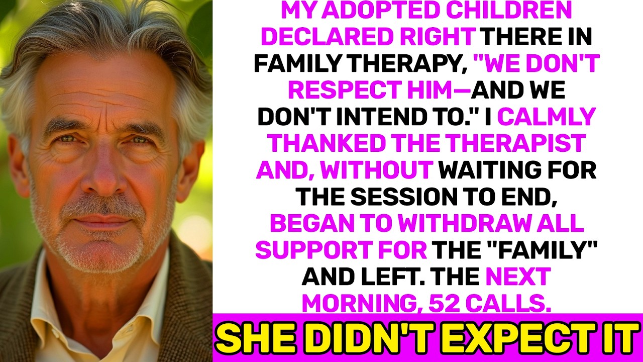 At Family Therapy, My Adopted Kids Said “We Don’t Respect Him.” I Thanked the Therapist, Cut All