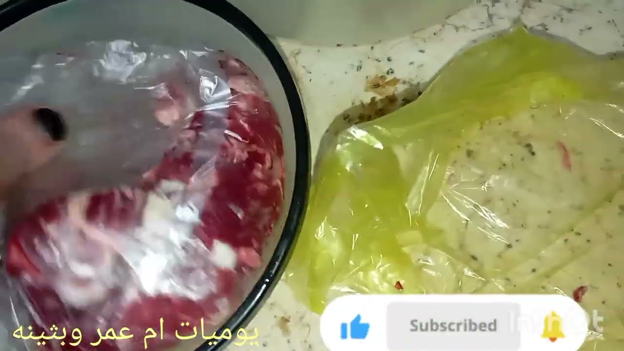 روتين خفيف مع طبيخ لحمه وبسله ورز بالشعريه
