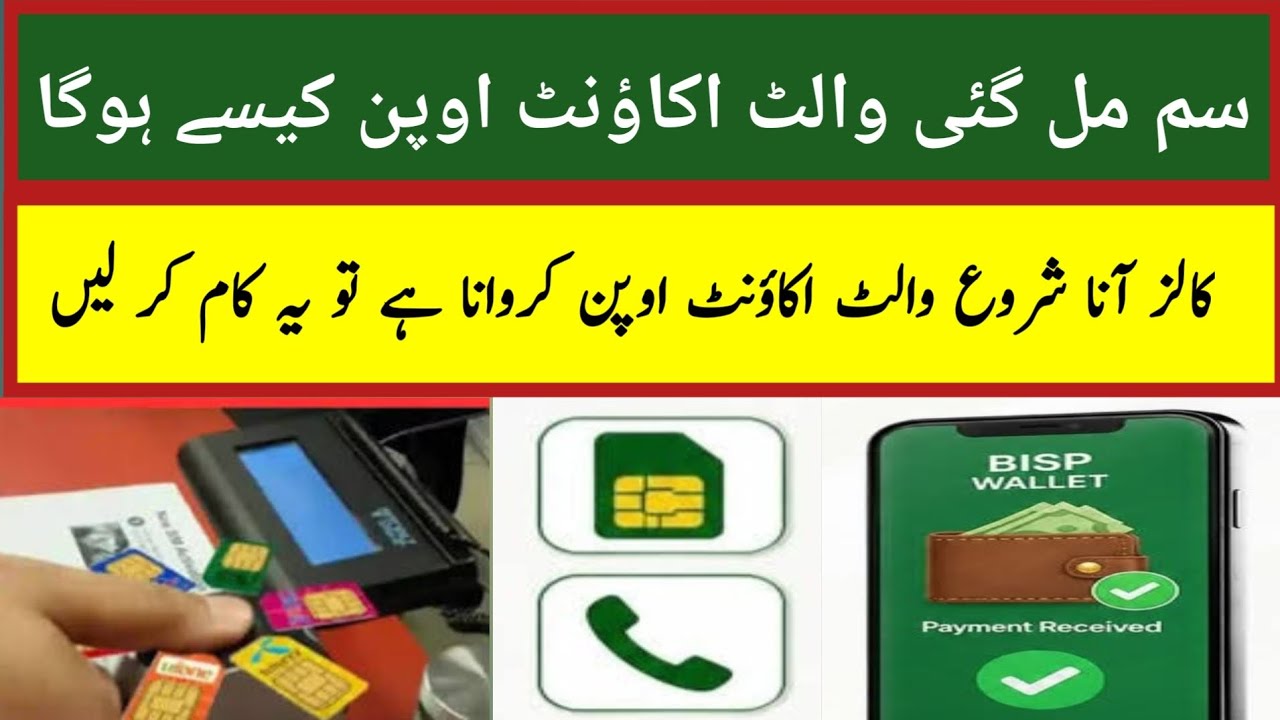 BISP Wallet Account Kaise Banaye 2026 | BISP SIM Lene Ke Baad Kya Kare | Complete Guide