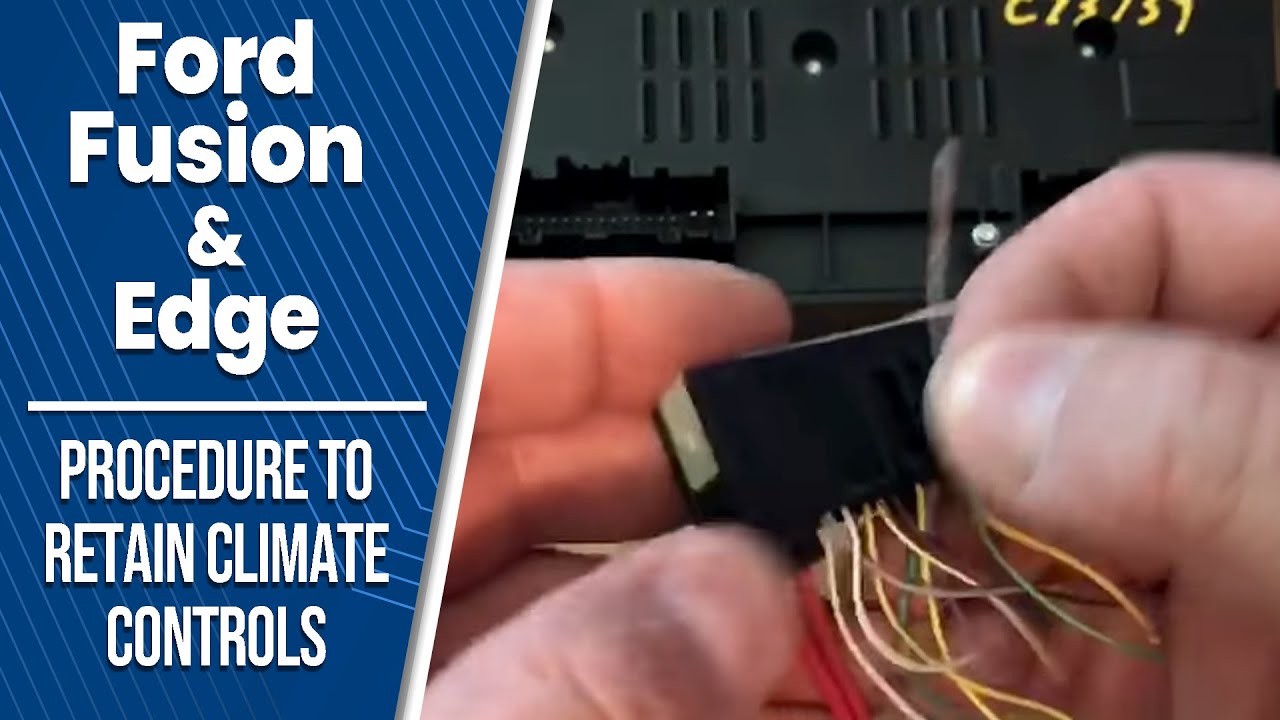 Ford Fusion & Edge Install Procedure to Retain Climate Controls - Quick Look
