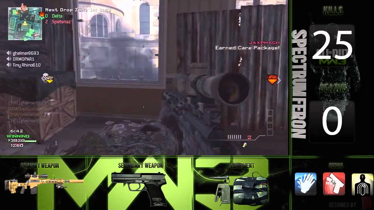 MW3 Sniping Only M O A B | MSR