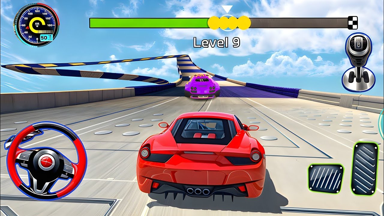 EXTREME CAR DRIVING Simulator Gameplay - Mega Ramp Challenge! 🚗💨