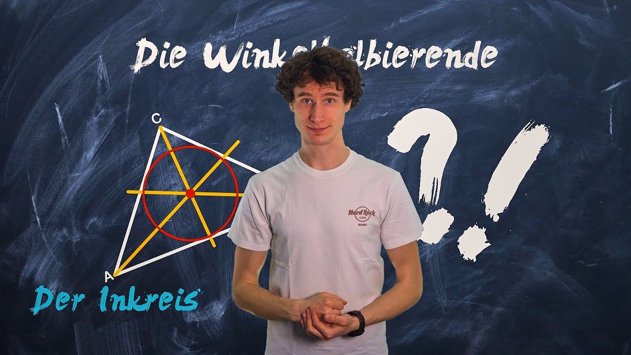 Winkelhalbierende und Inkreis im Dreieck - Konstruktion einfach erklärt
