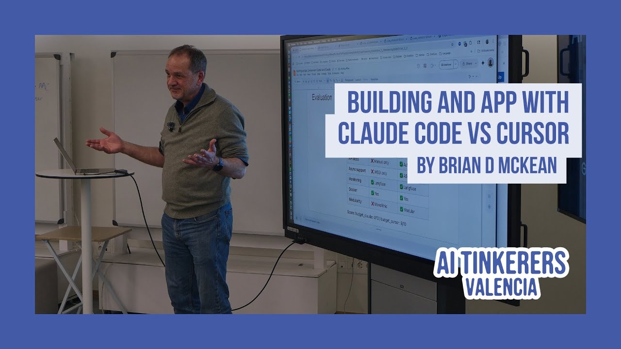 Building and app with Claude Code vs Cursor | AI Tinkerers Valencia