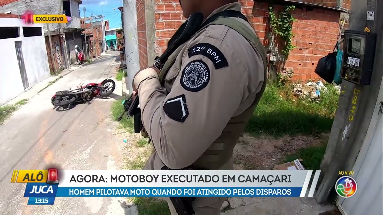 Agora: Motoboy execultado em Cama&ccedil;ari | AL&Ocirc; JUCA | TV ARATU