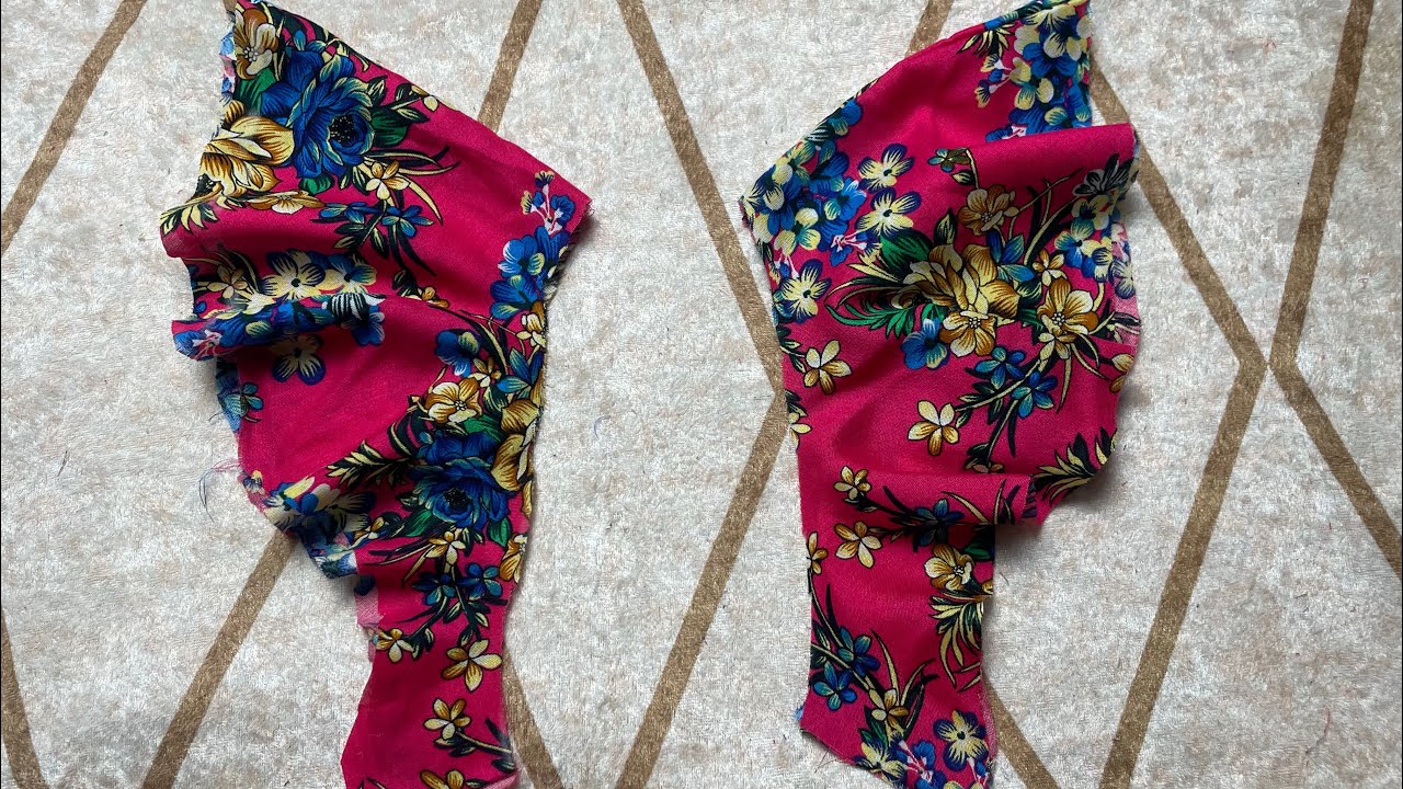 كم الفراشة🦋طريقة تفصيل مروحة الفراشة بكل سهولة و بساطة 👌✅نديرها في قنادري غاع تع الصيف و منملش منها😁
