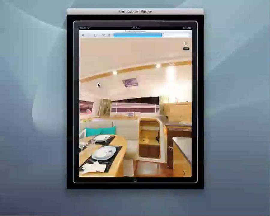 visite virtuelle sur ipad du catamaran nautitech 442