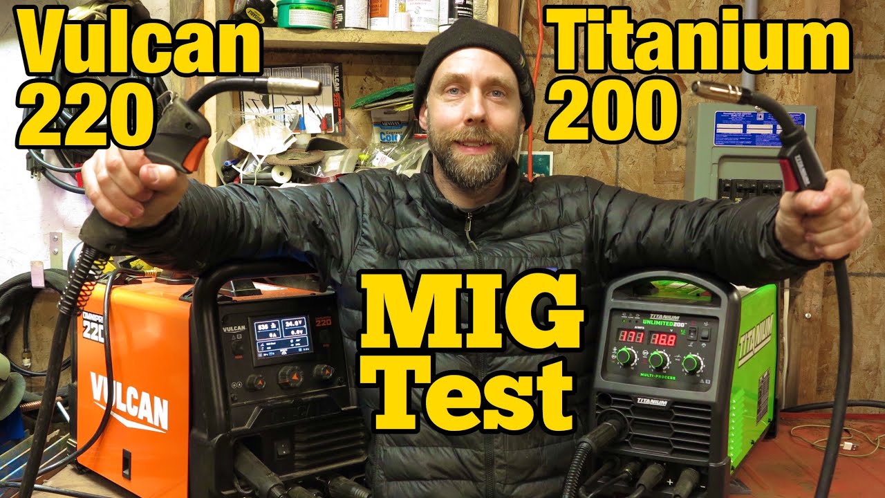 Titanium Vulcan welder MIG Test