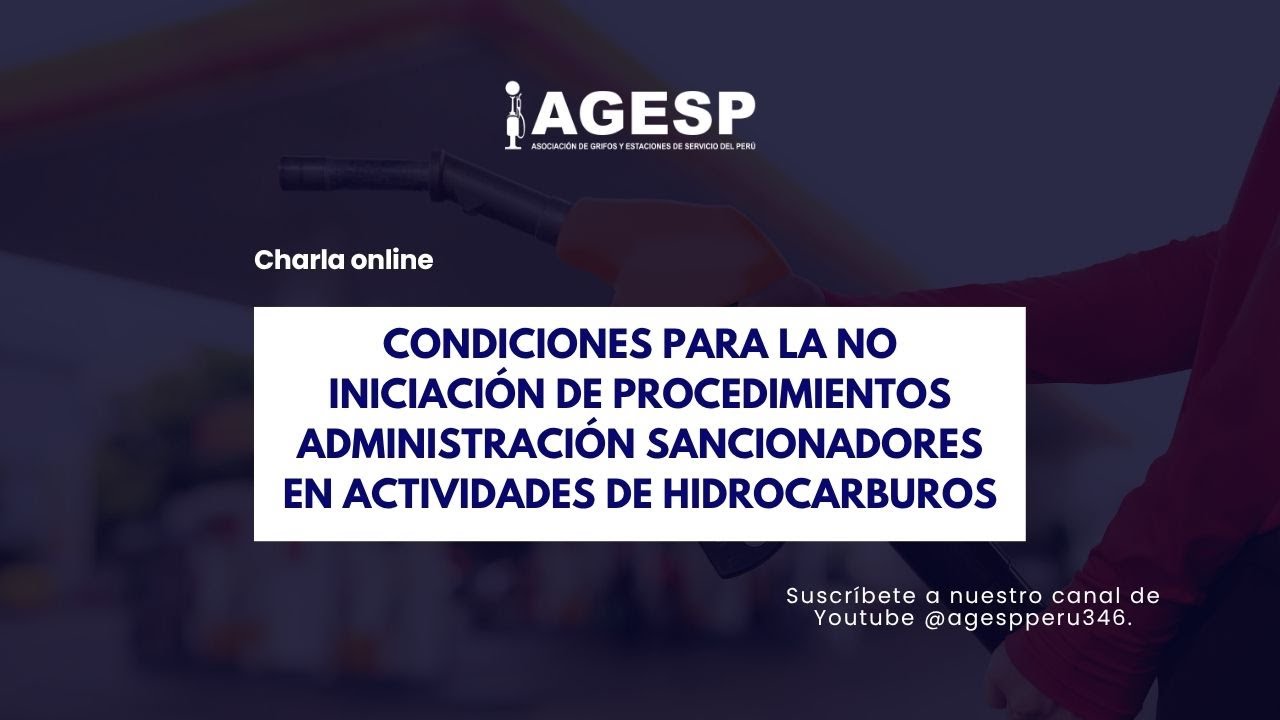 Condiciones para la no iniciación de procedimientos sancionadores en actividades de hidrocarburos