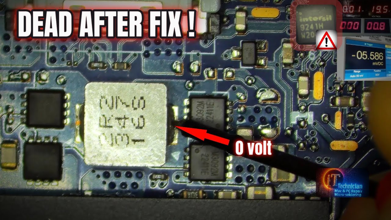 Asus Vivobook Pro 15 OLED – DEAD After Charging Port Repair (0V Rail Found)