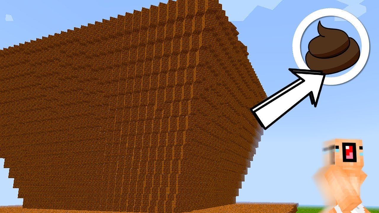 NOOB FOGE DE UM TSUNAMI DE TERRA!!! (MINECRAFT)