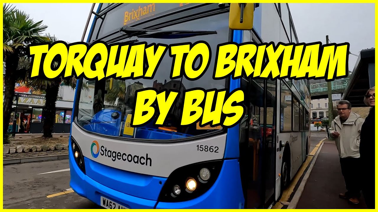 Torquay to Brixham by Bus, Devon, England Christmas 2024 #bus #tourism