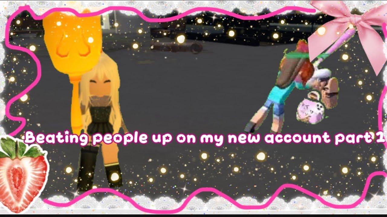 Beating up people on my new account part 1 #baddiesroblox 