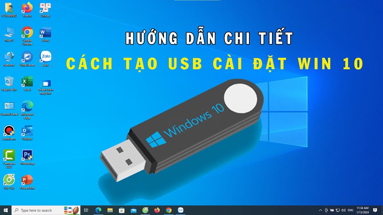 C&aacute;ch tạo USB c&agrave;i Win 10 Mới nhất 2025
