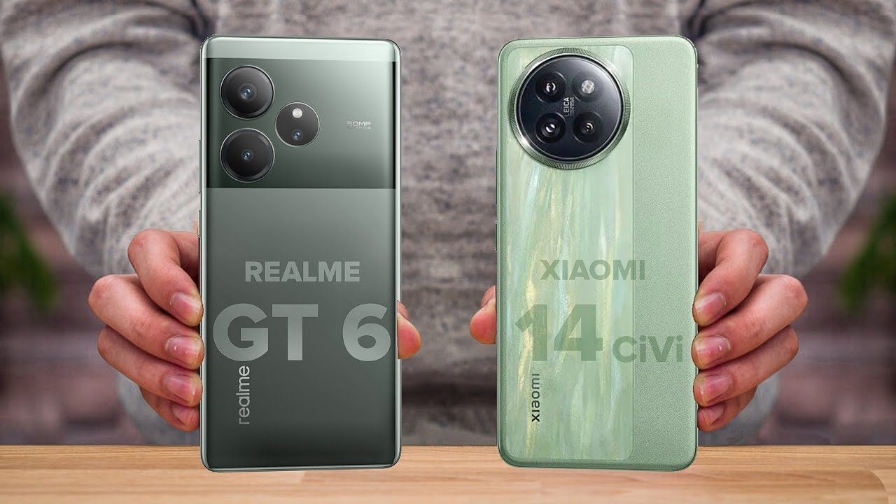 Realme GT 6 Vs Xiaomi 14 Civi || Full Comparison ⚡ Which one is Best?