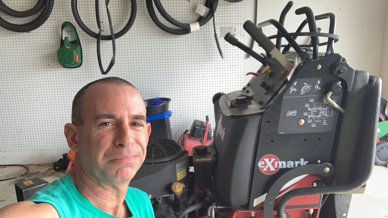 LIVE - NO EDITS! Replace Drive Belt on 36” eXmark Vantage Stander