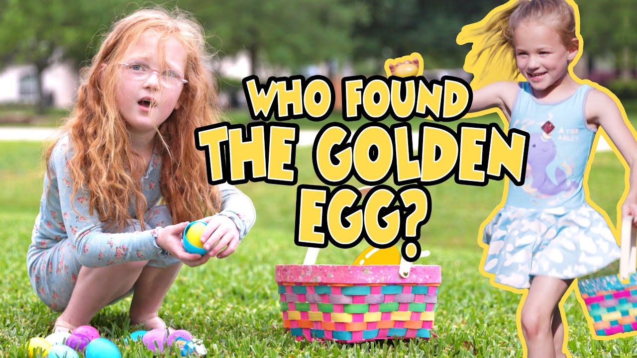 200 eggs but ONE Golden Egg!  Easter at the Busby's!