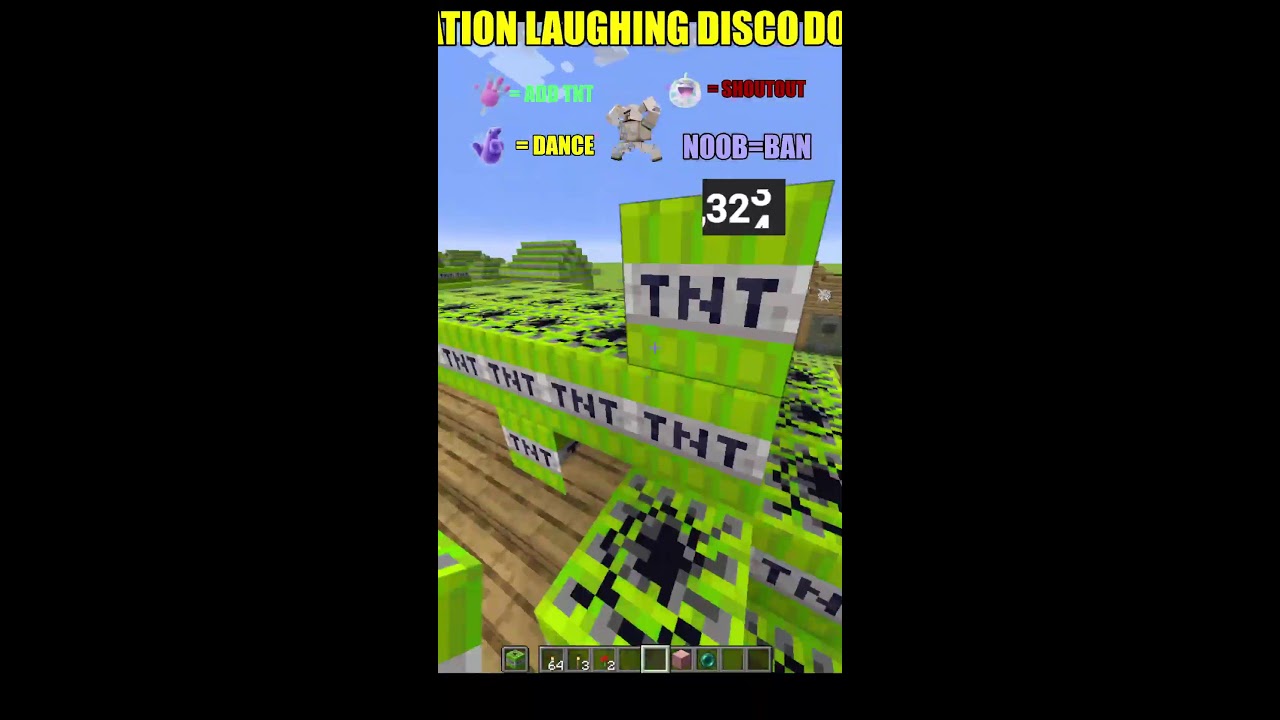 Minecraft TNT Village #shortlive