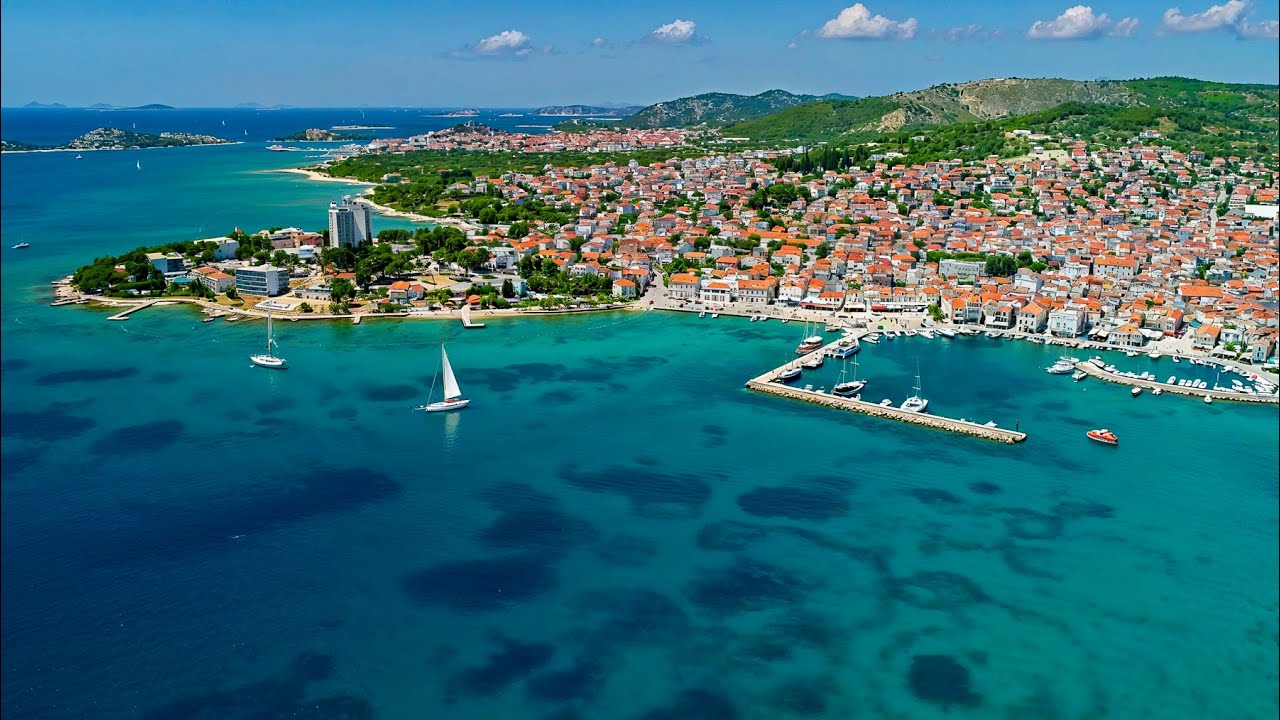 Vodice, Croatia’s Most Lively Seaside small Town? Crystal Beaches & Old Port Walk (4K HDR)