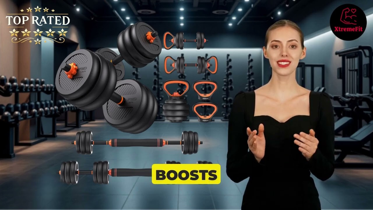 Ultimate Home Gym Dumbbell Set FEIERDUN 5 in1 Adjustable Weights
