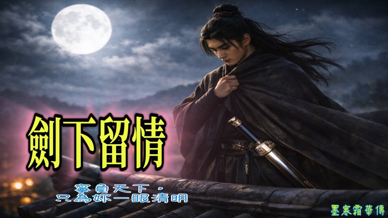 《劍下留情》［完整版］｜寧負天下換妳一眼清明 🗡️ 墨寒霜華傳 第二章｜武俠古風虐戀對唱