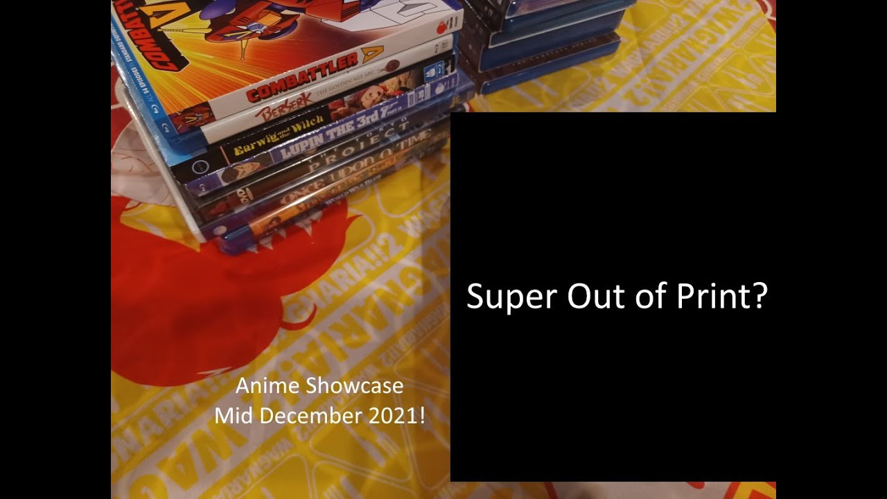 Anime Bluray/DVD Showcase Mid December 2021