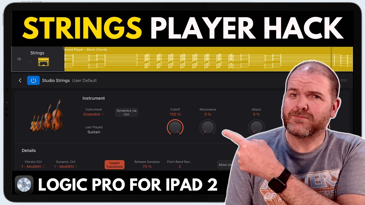 Проигрыватель сессий STRINGS? | Logic Pro для iPad 2