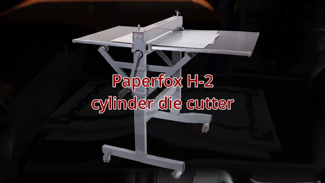 LP cover die cutting with a Papaerfox H-2 cylinder die cutter