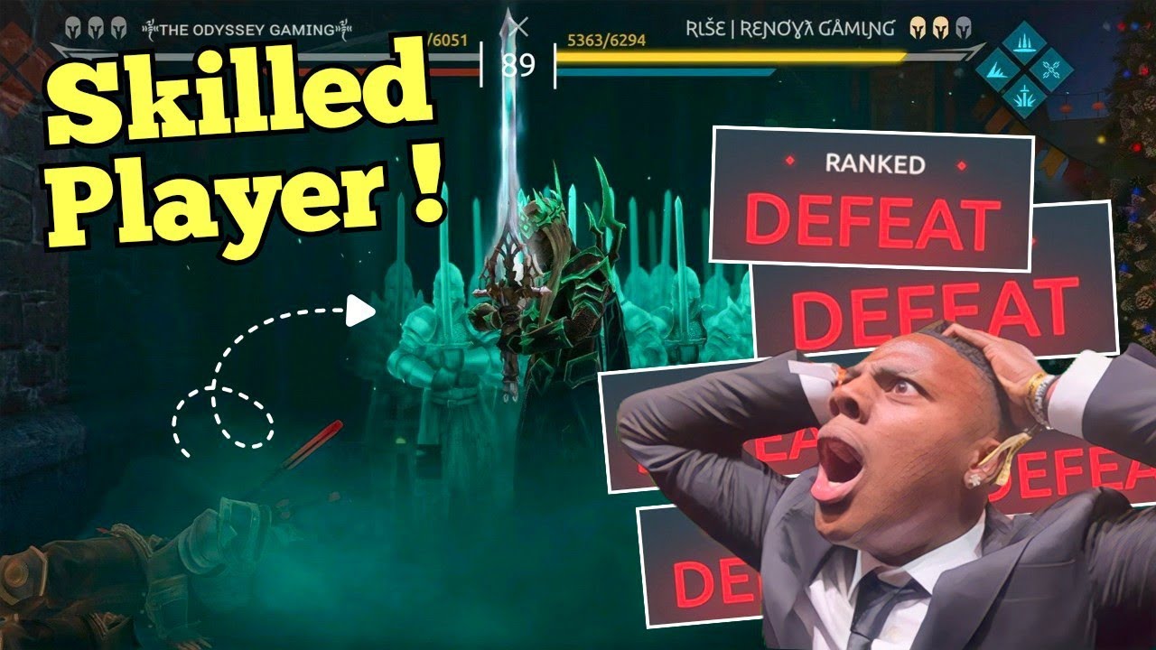 This Seriously Skilled Player Gave me a Hard Time ⚔️ Shadow Fight 4 arena 