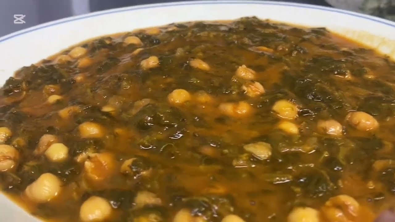روتين غداي 💕 مرق السبانغ بلحمص طريقة سهلة وبسيطة 