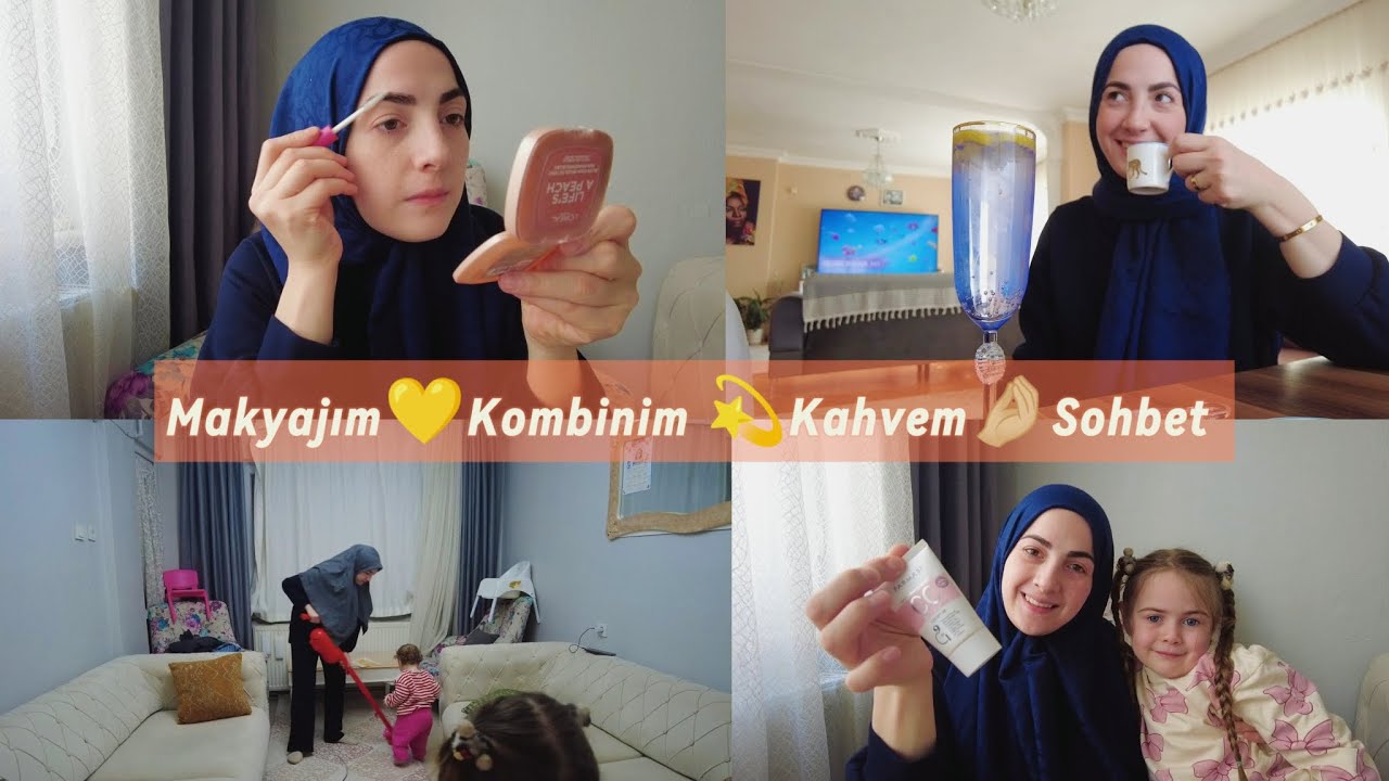 Doğal Ve Sade Makyajımı Nasıl Yapıyorum ❓Arkadaşımla Kahve İçtik ☕Gizemli Bir Gün ✨