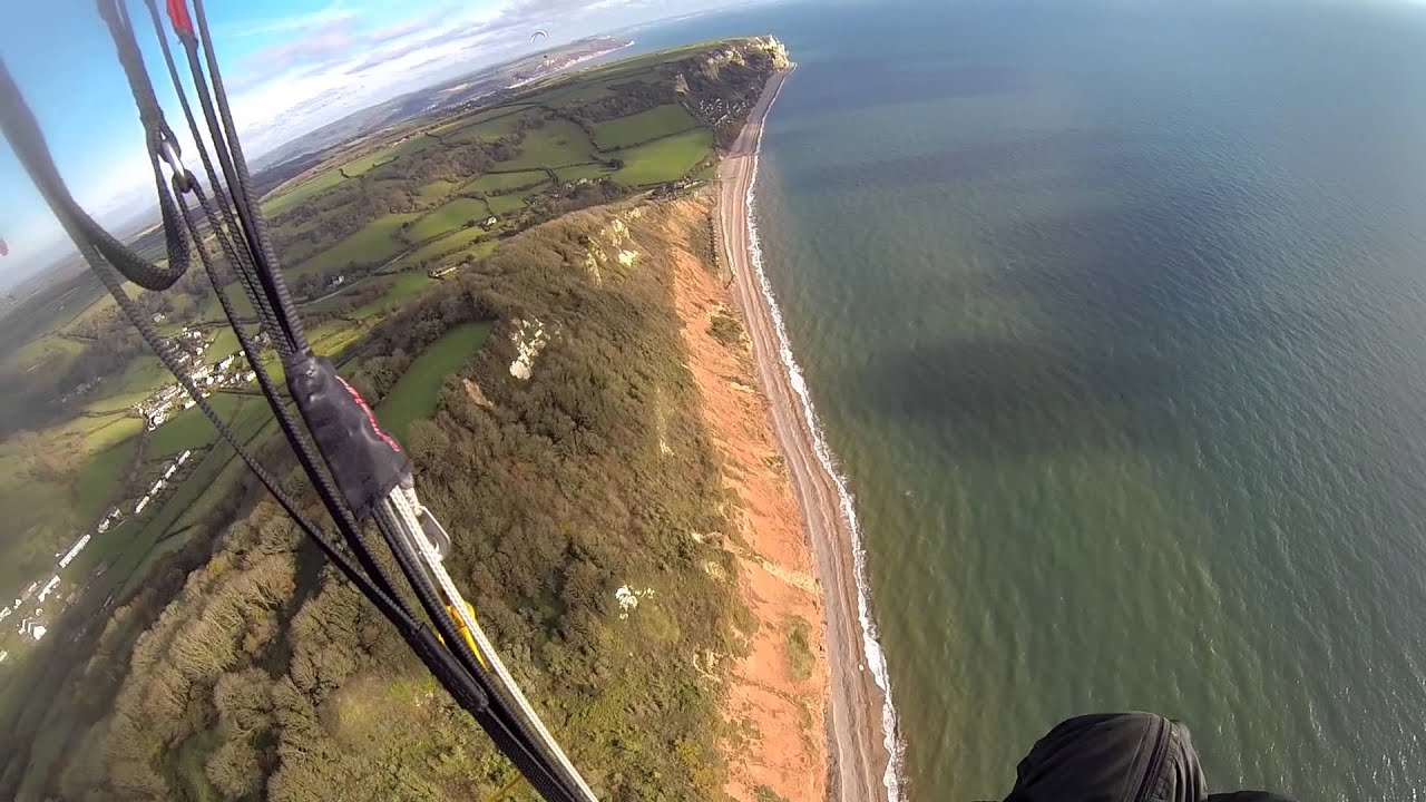 Paragliding at Branscombe